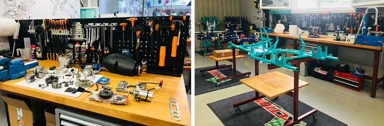 Atelier châssis et moteurs Action Karting